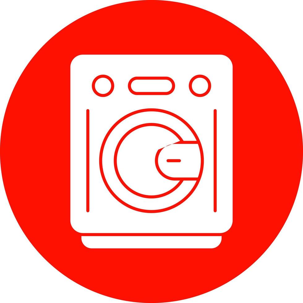 Washing Machine Vector Icon Design