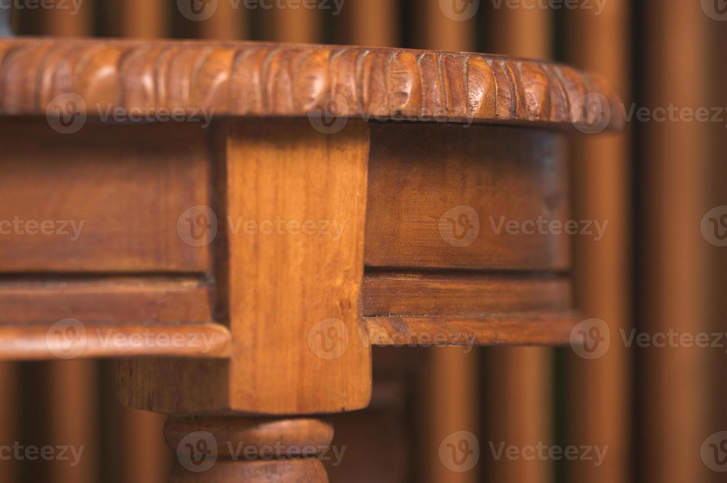 Wood Table Detail photo