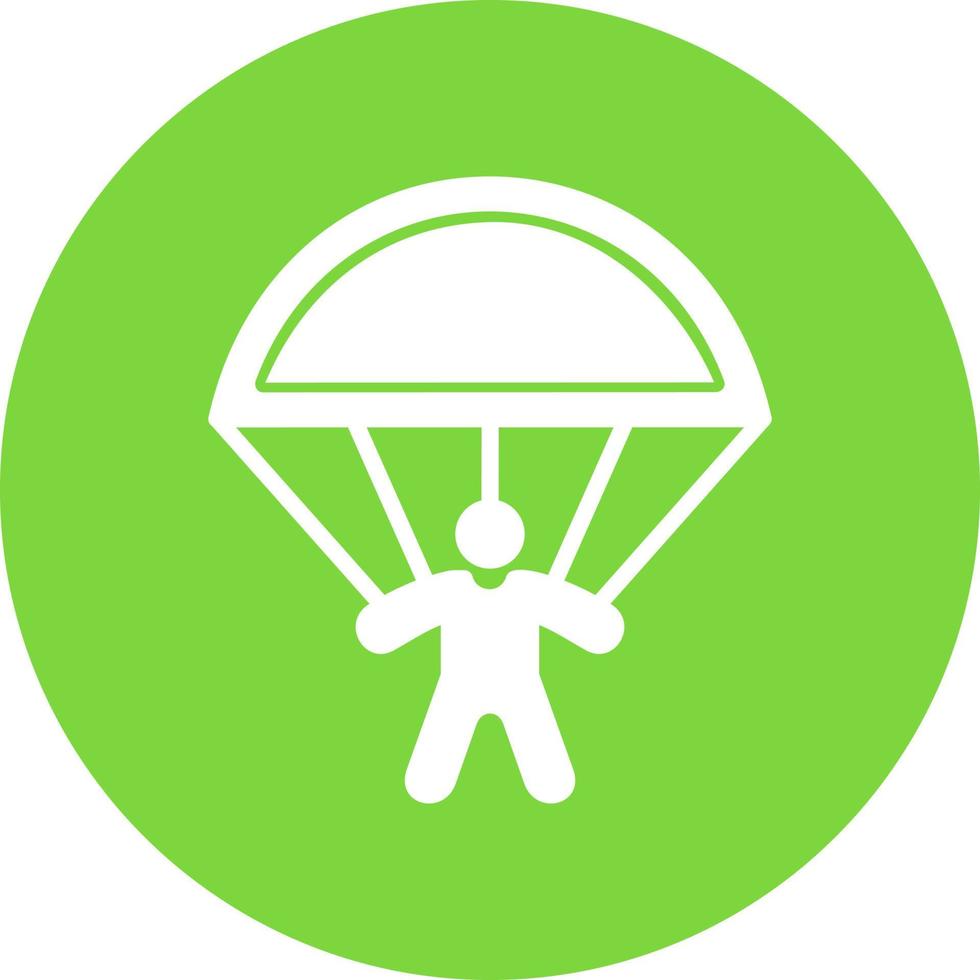 Skydiving Vector Icon Design