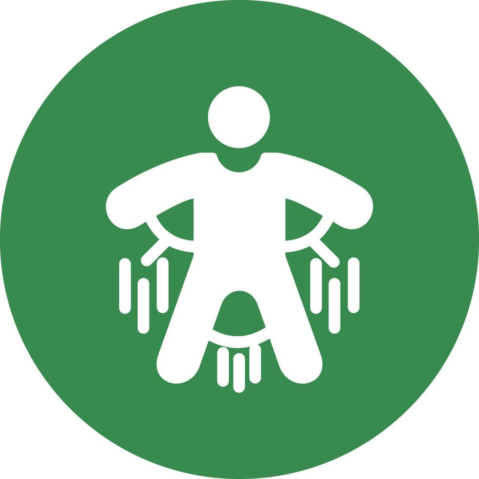 Base Jump Vector Icon Design