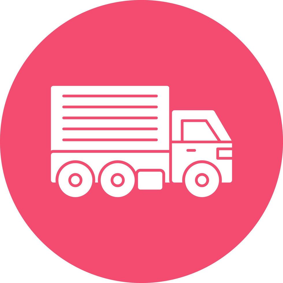 Cargo Truck Vector Icon Design