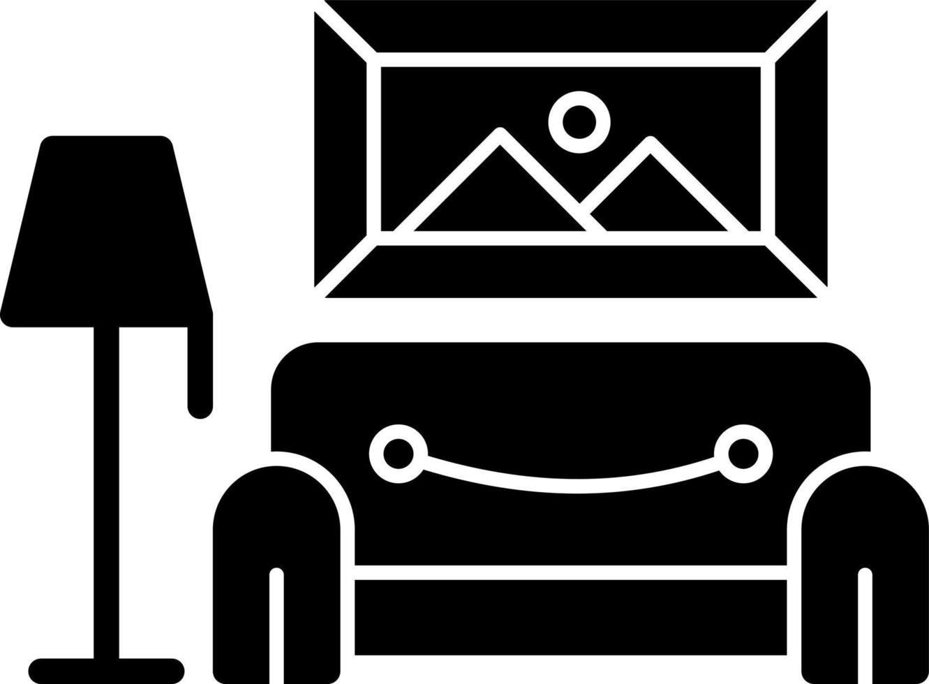 Living Room Vector Icon Design