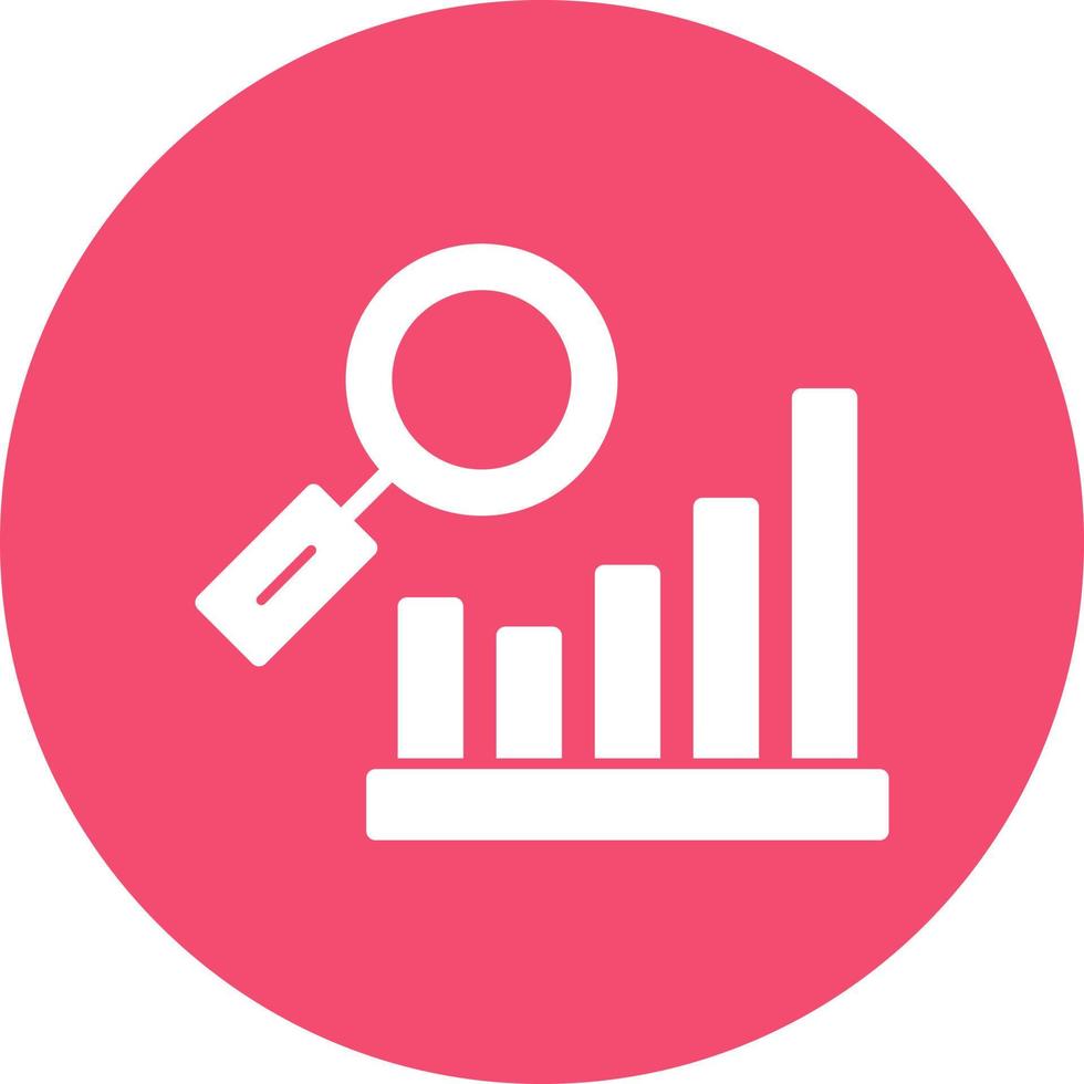 Bar Chart Research Vector Icon Design