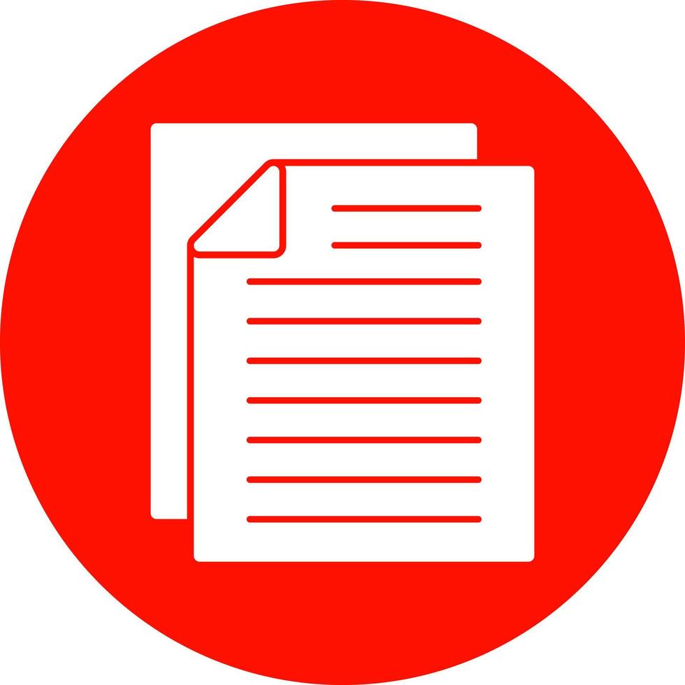 diseño de icono de vector de documento