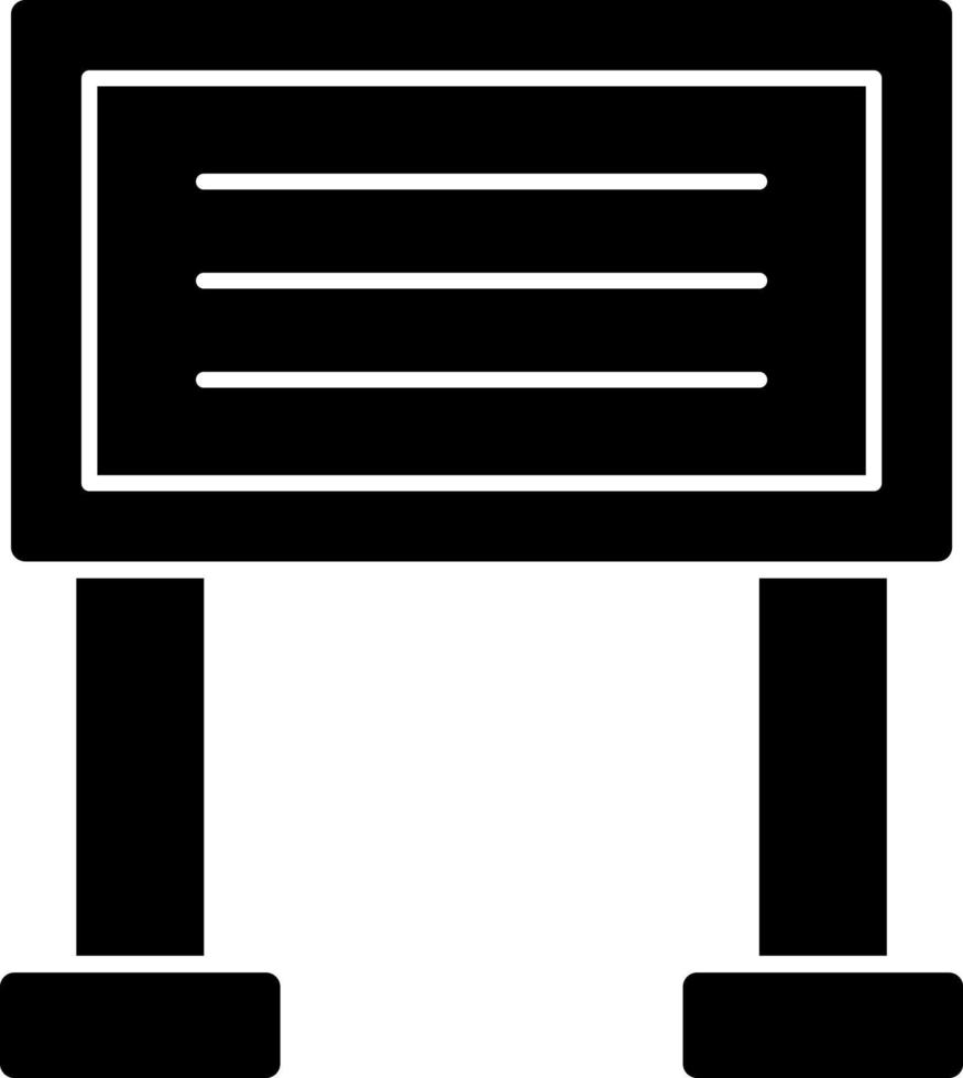 Sign Board Vector Icon Design