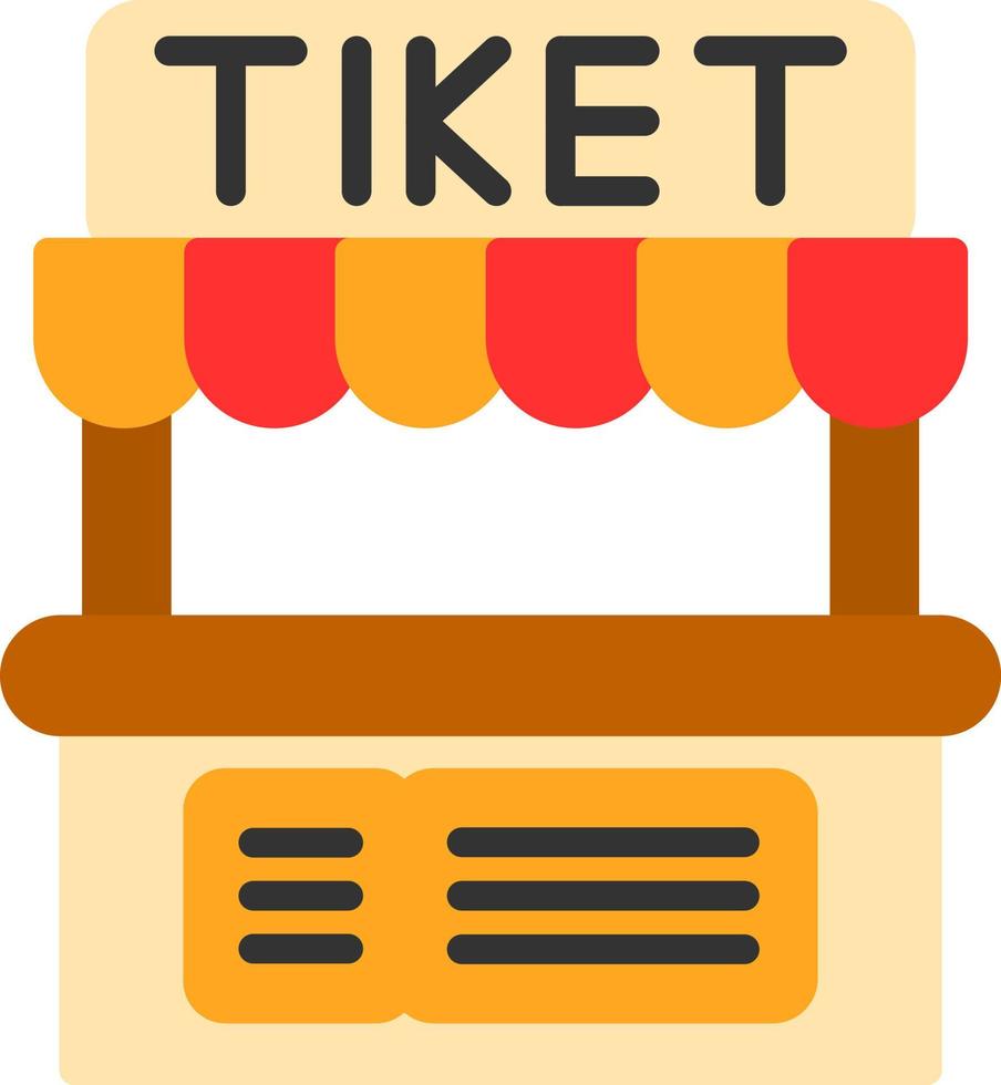Ticket Office Vector Icon Design