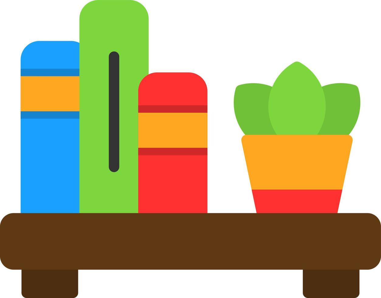 Book Shelf Vector Icon Design