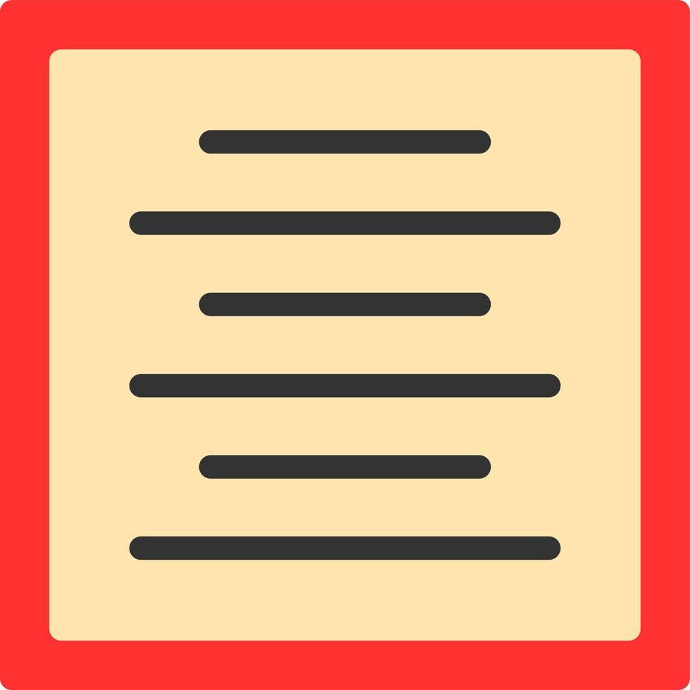 Center Alignment Vector Icon Design
