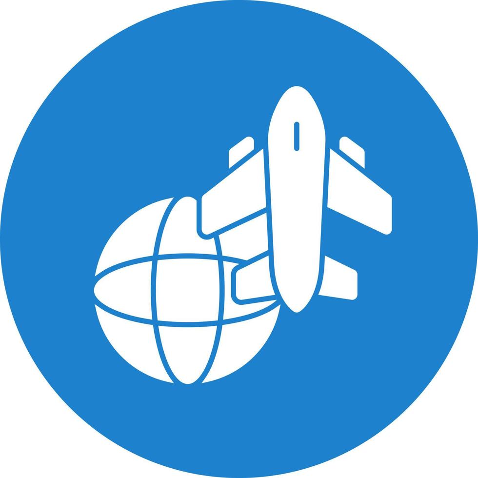 diseño de icono de vector de gira mundial