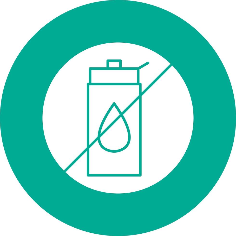 No Liquid Vector Icon Design