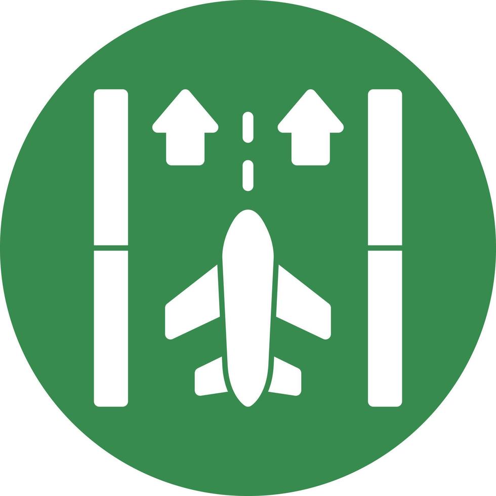 Runway Vector Icon Design