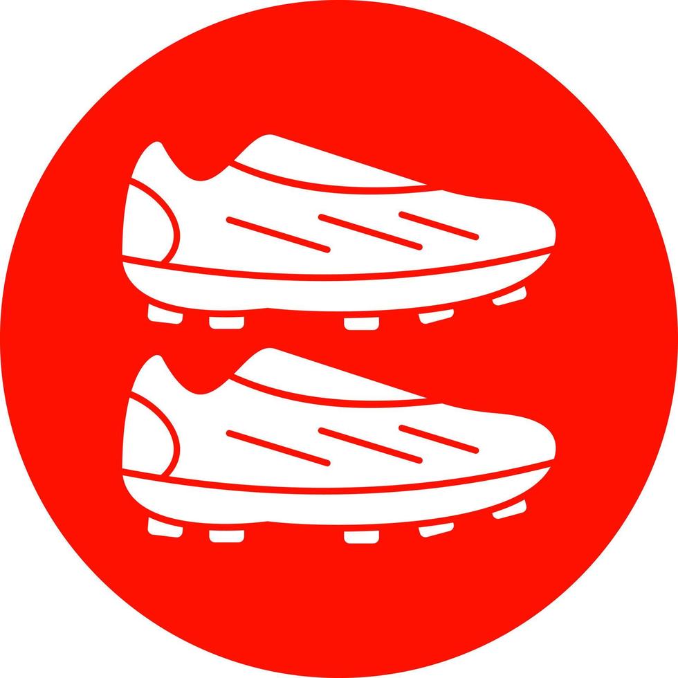 diseño de icono de vector de botas de fútbol