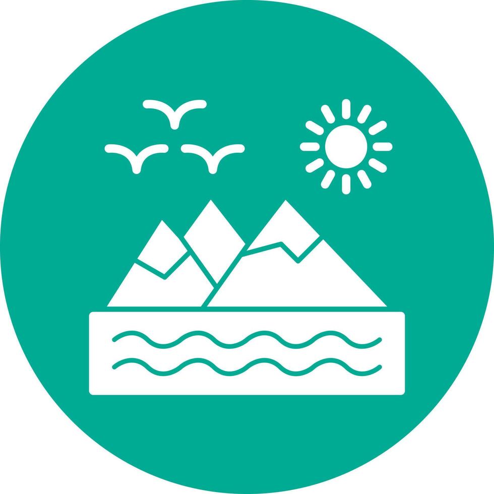 Mountains Vector Icon Design