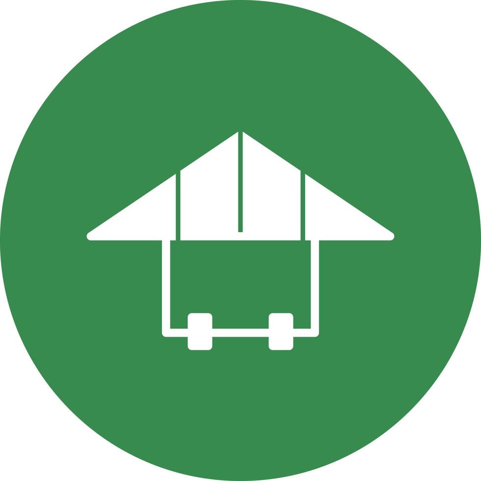 Hang Gliding Vector Icon Design