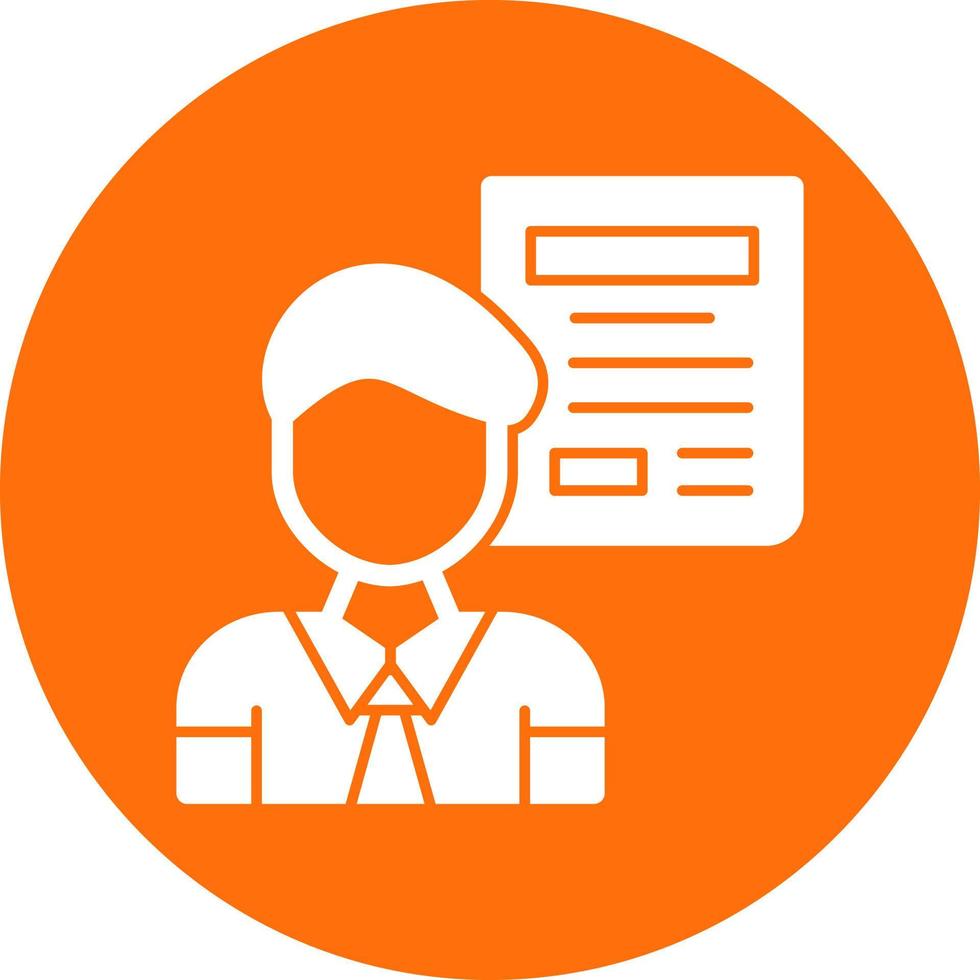 Journalist Vector Icon Design