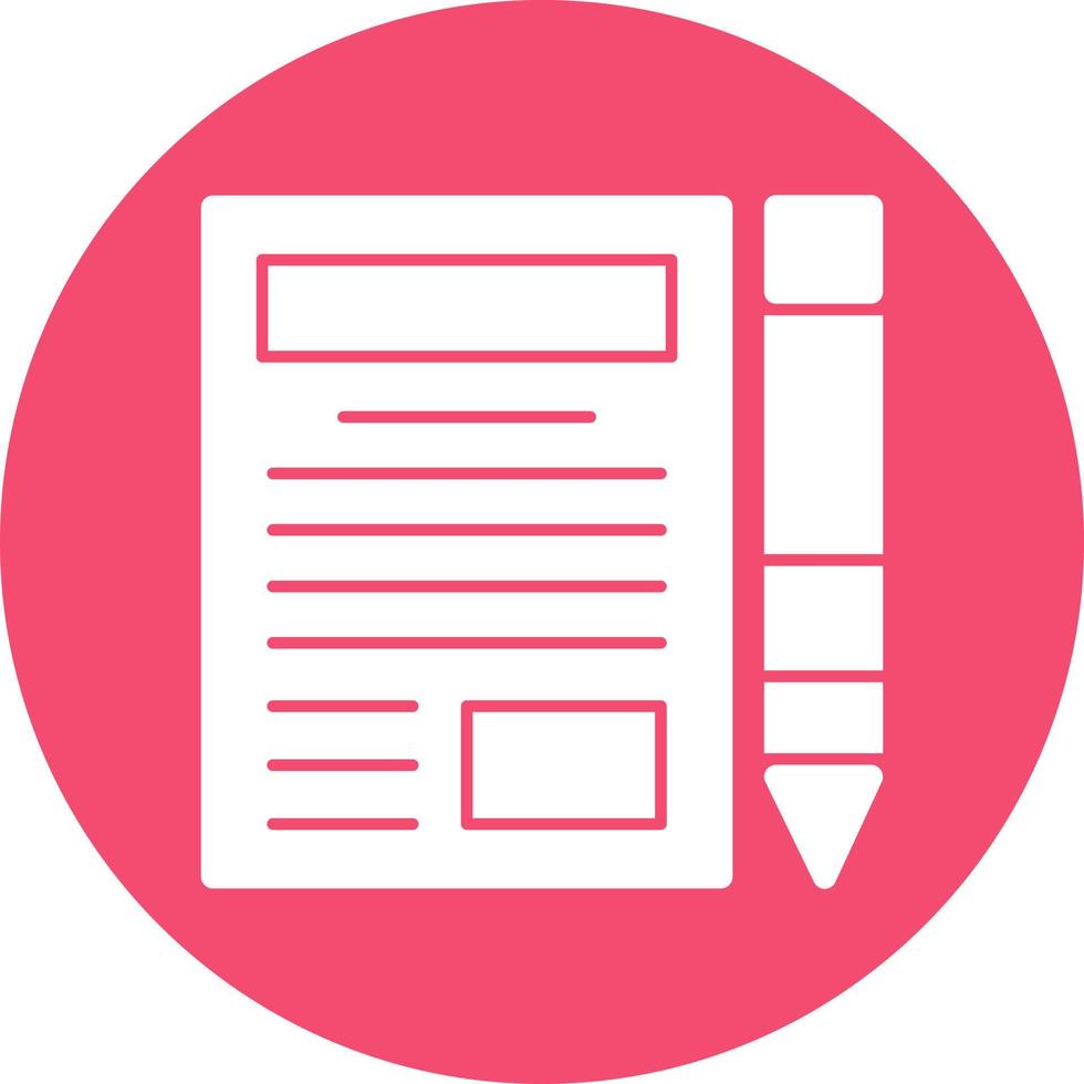 Blogger Vector Icon Design