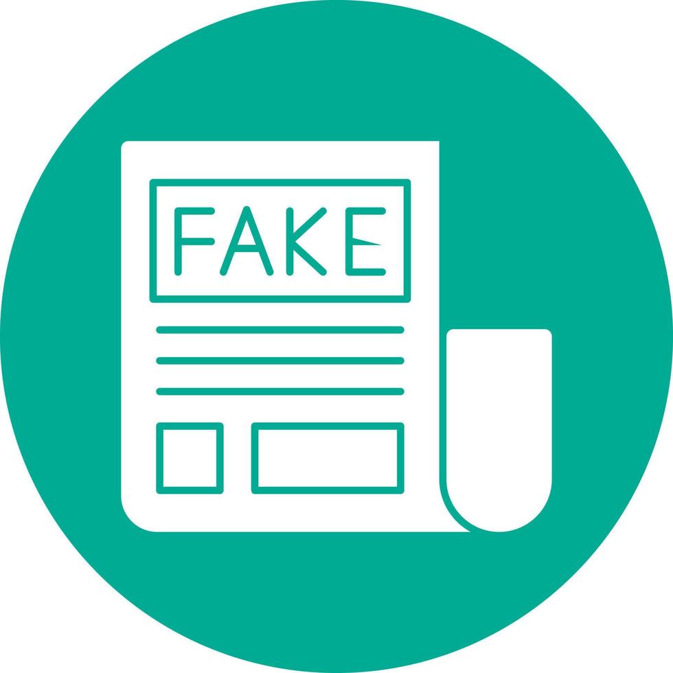Fake News Vector Icon Design