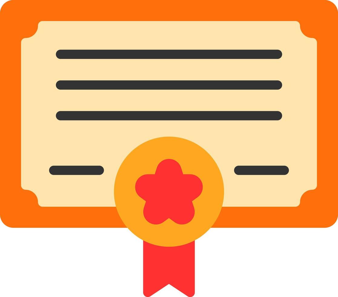 Certificate Vector Icon Design