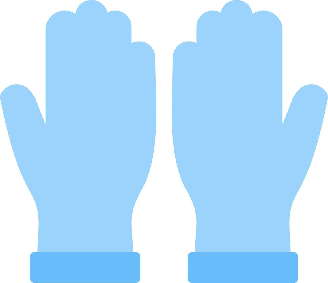 Hand Gloves Vector Icon Design