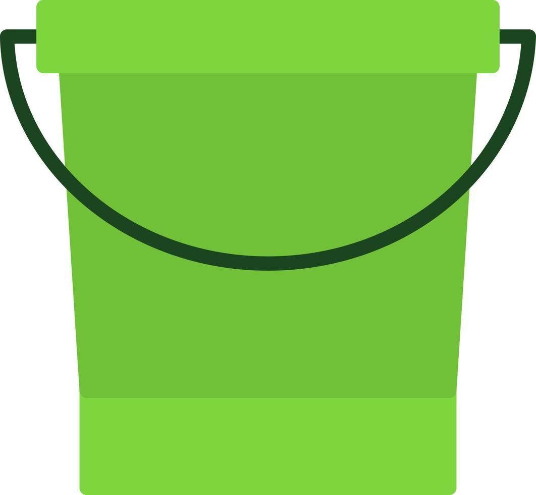 Water Bucket Vector Icon Design