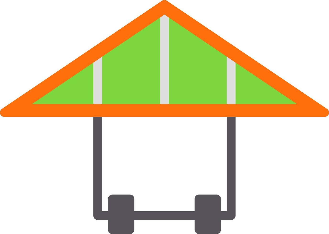 Hang Gliding Vector Icon Design