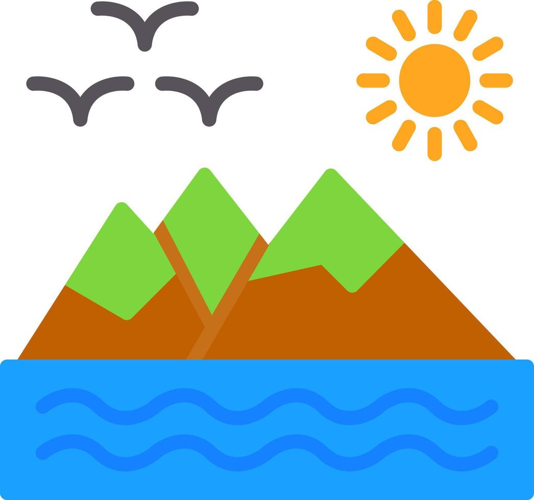 Mountains Vector Icon Design