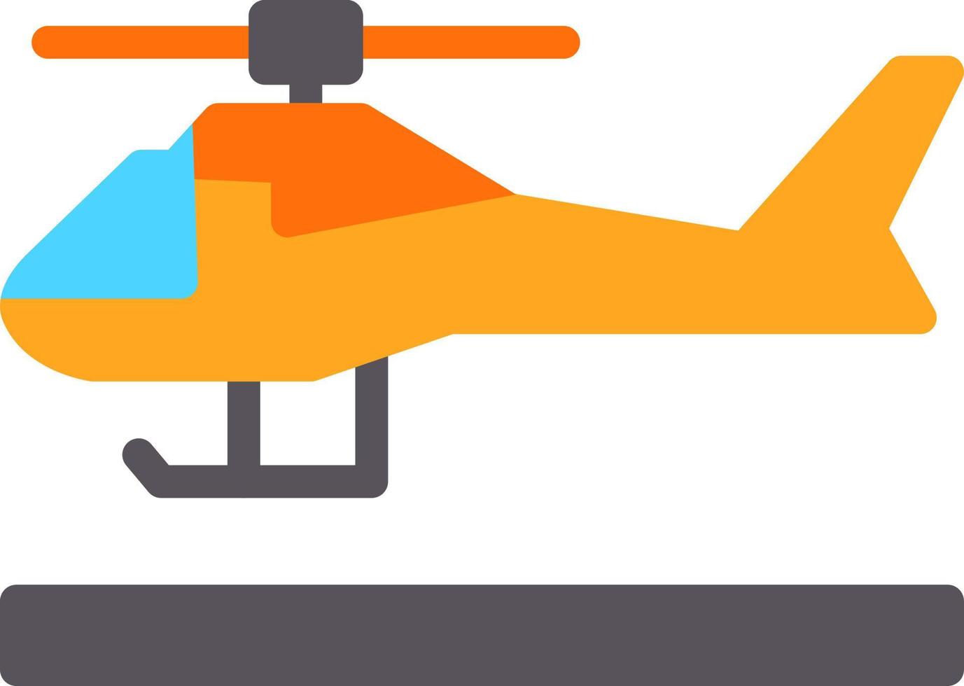 Helicopter Vector Icon Design