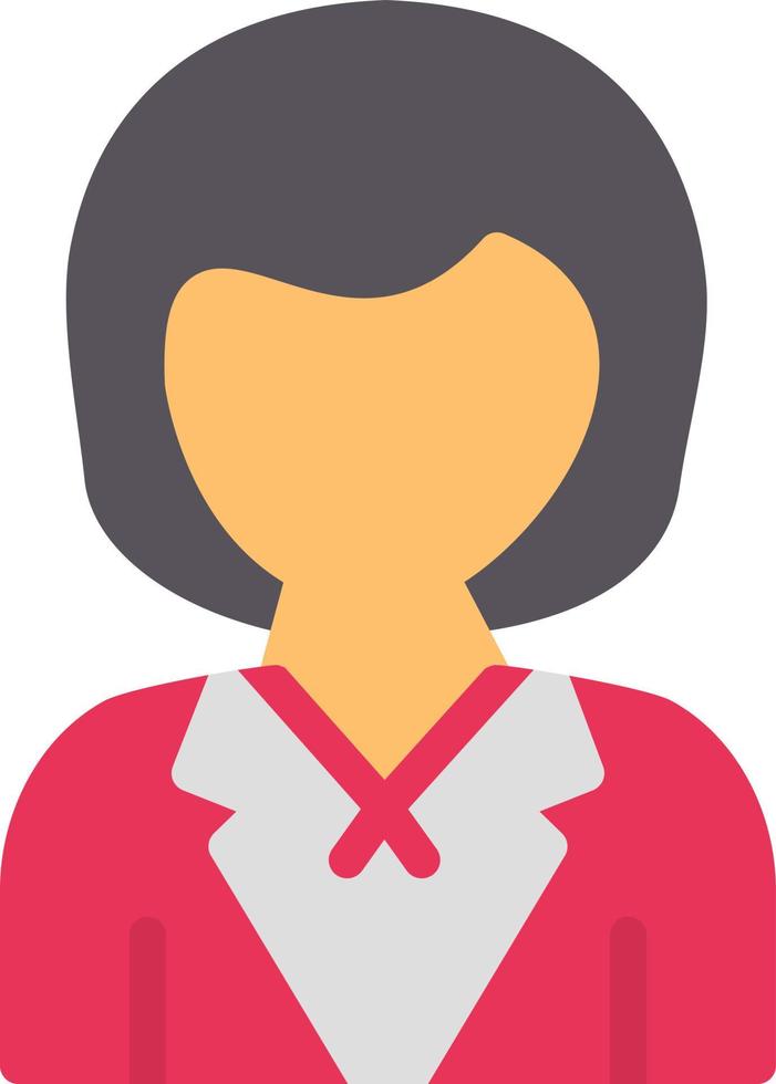 Airhostess Vector Icon Design