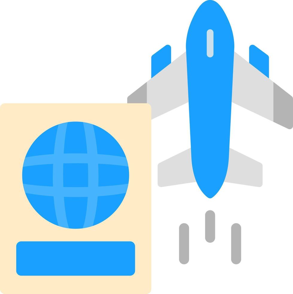 International Flights Vector Icon Design