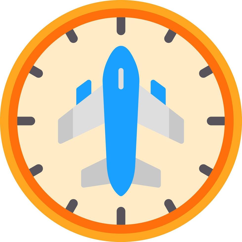 Flight Timings Vector Icon Design