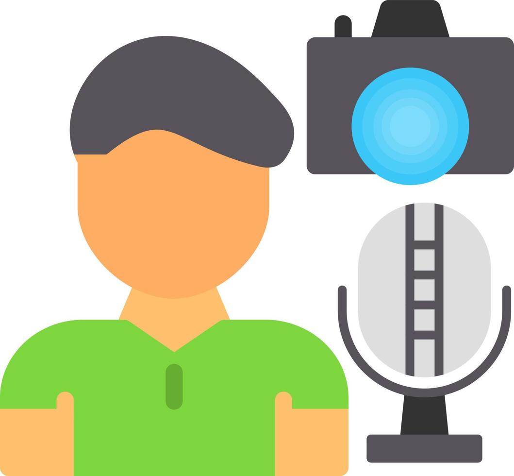 Vlog Vector Icon Design