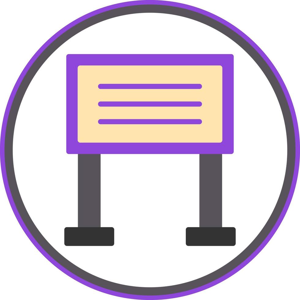 Sign Board Vector Icon Design