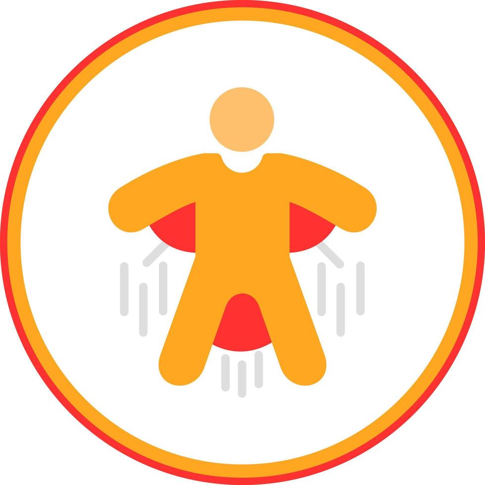 Base Jump Vector Icon Design
