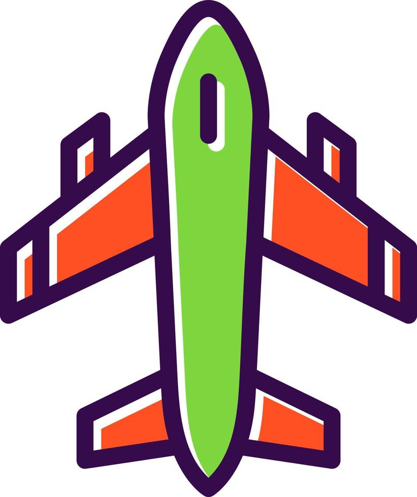 diseño de icono de vector de avión