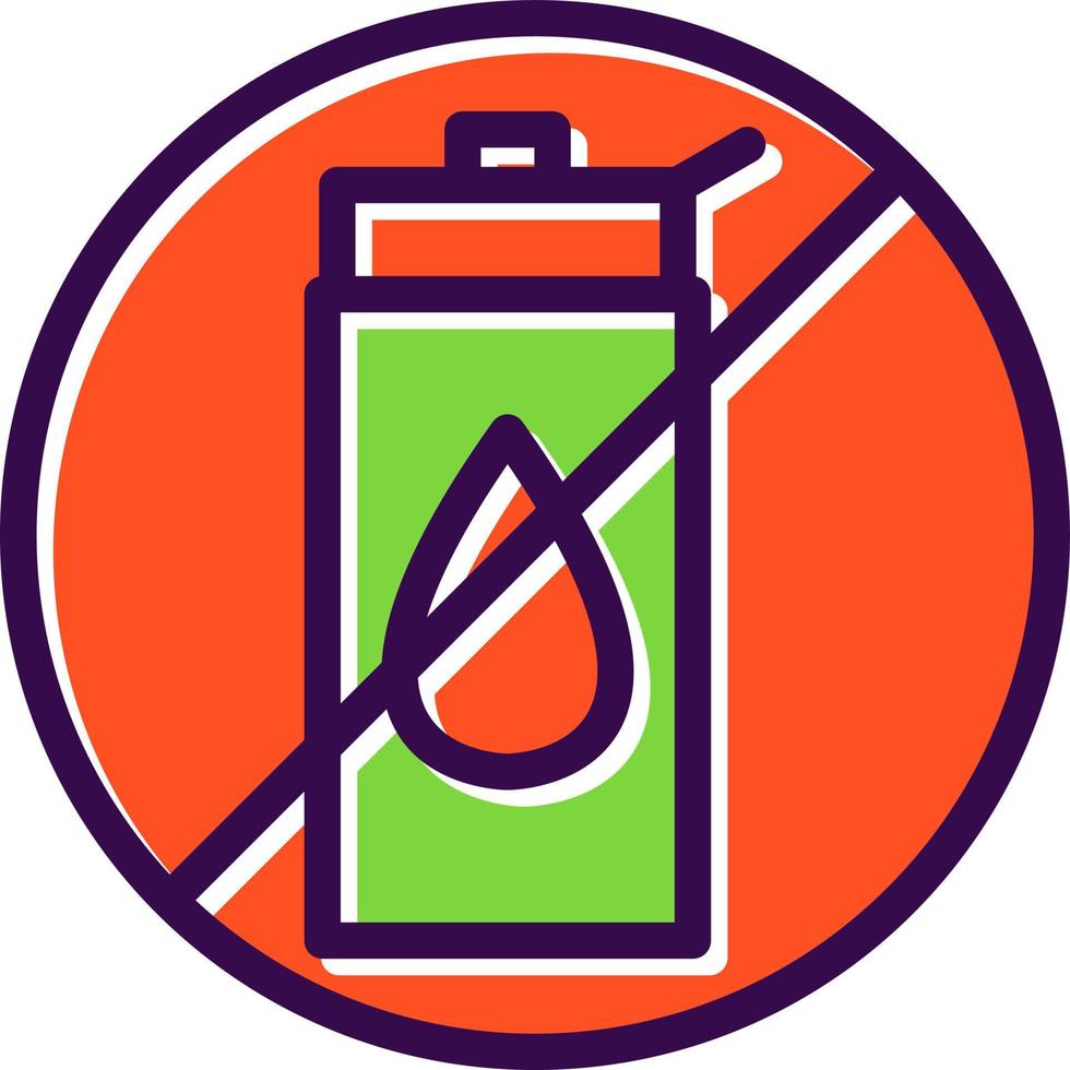 No Liquid Vector Icon Design