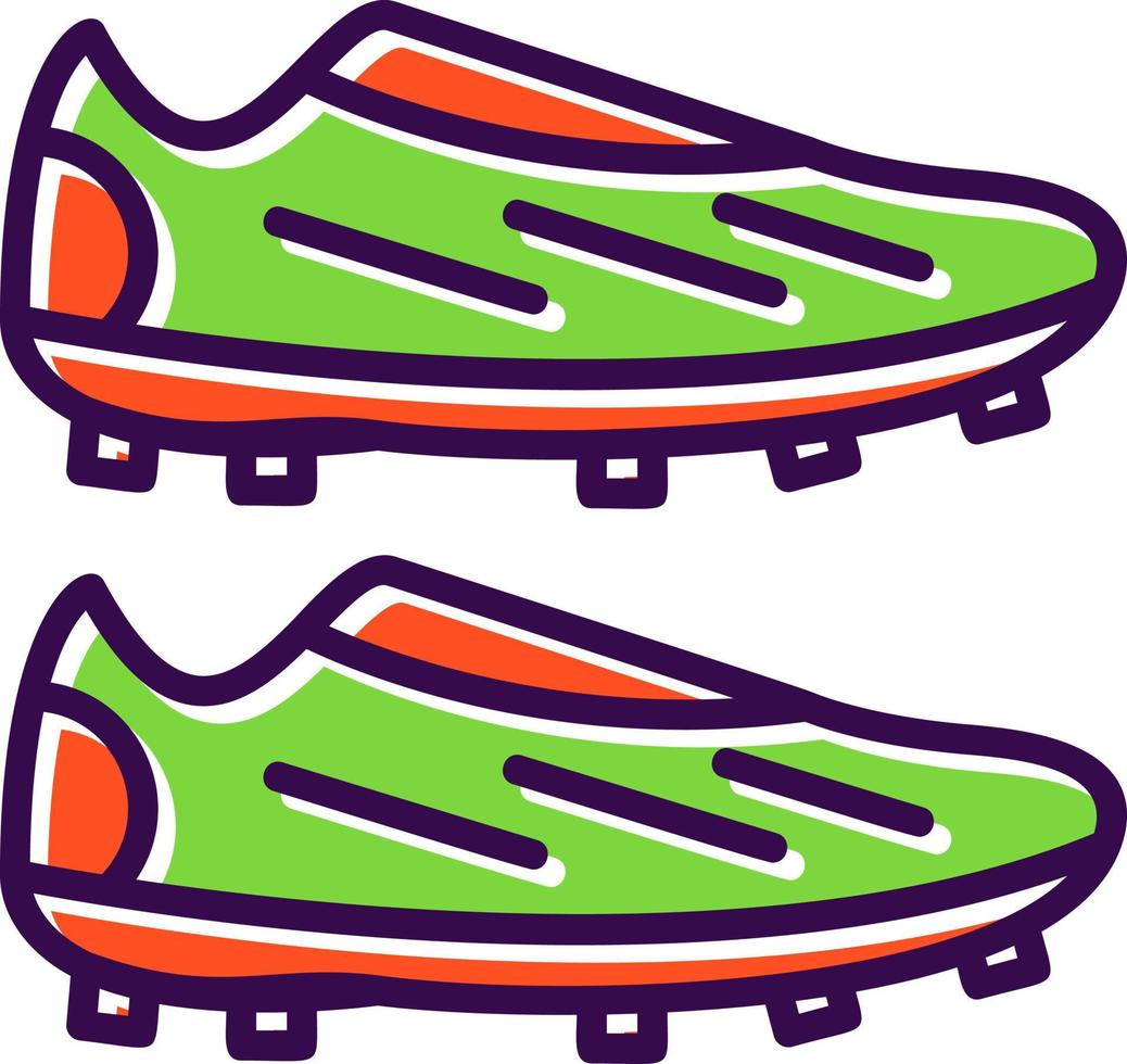 diseño de icono de vector de botas de fútbol