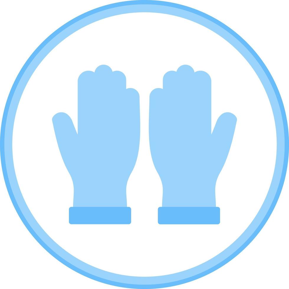 Hand Gloves Vector Icon Design