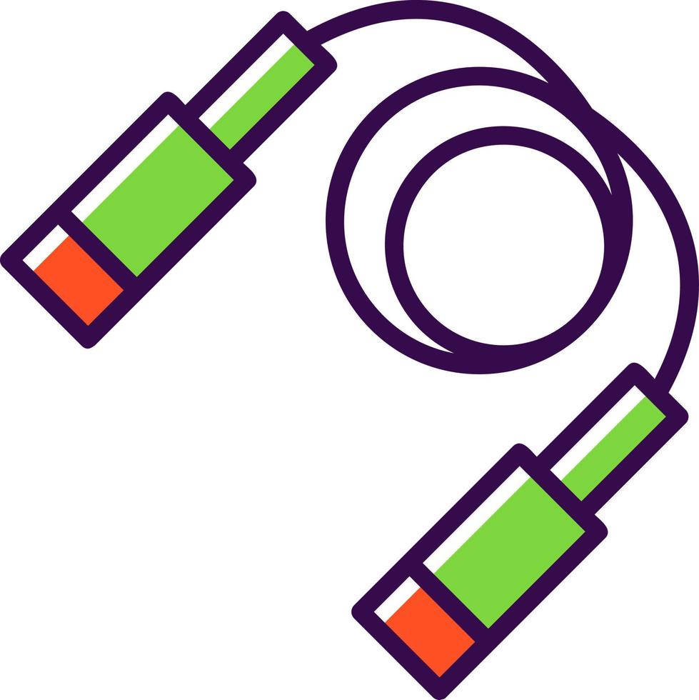 Jumping Rope Vector Icon Design