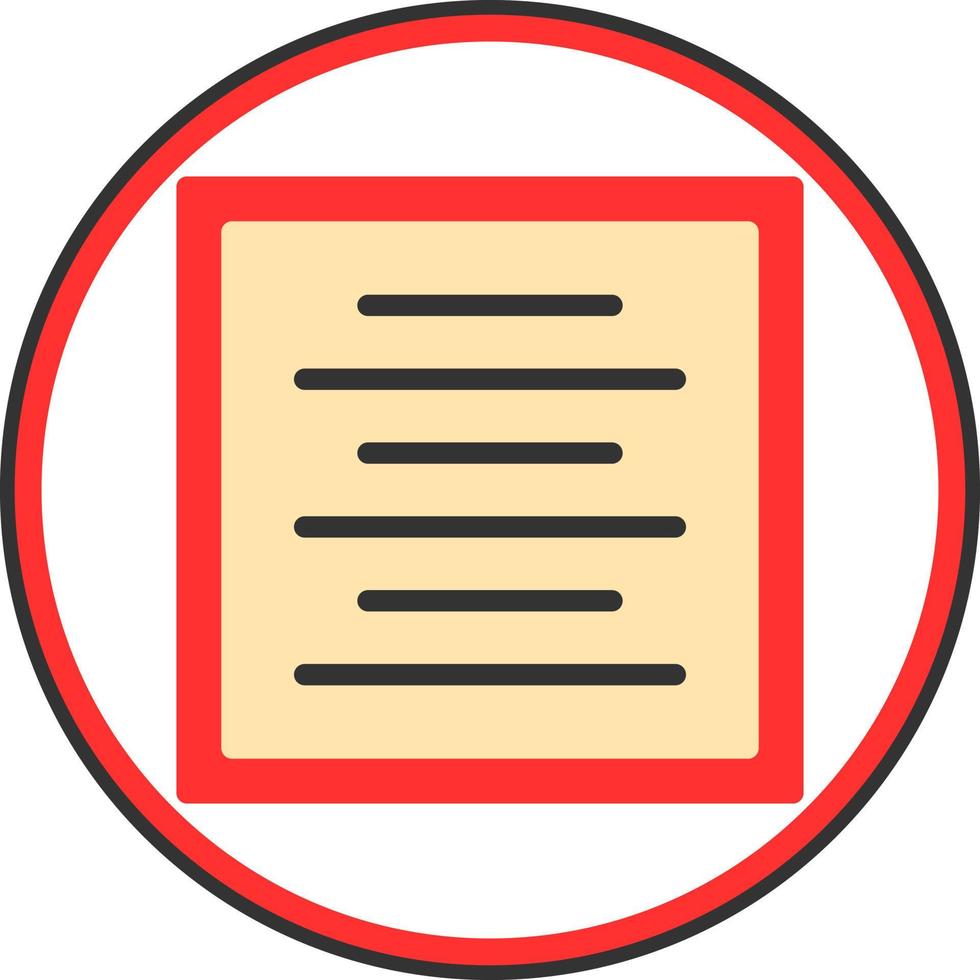 Center Alignment Vector Icon Design