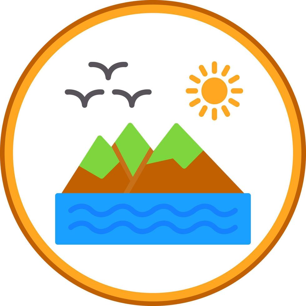 Mountains Vector Icon Design