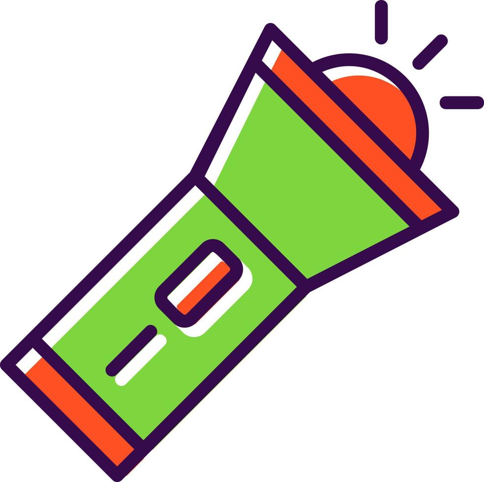 Flashlight Vector Icon Design
