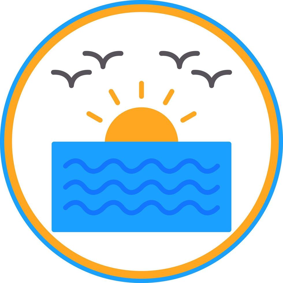Sunrise Vector Icon Design
