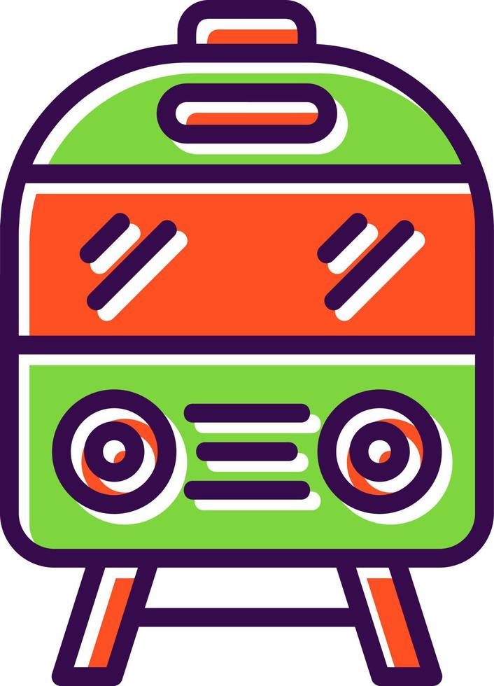 diseño de icono de vector de tren