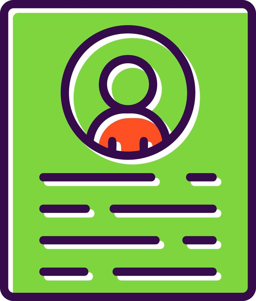 Resume Vector Icon Design