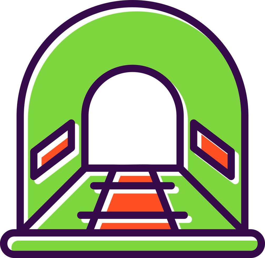 diseño de icono de vector de túnel