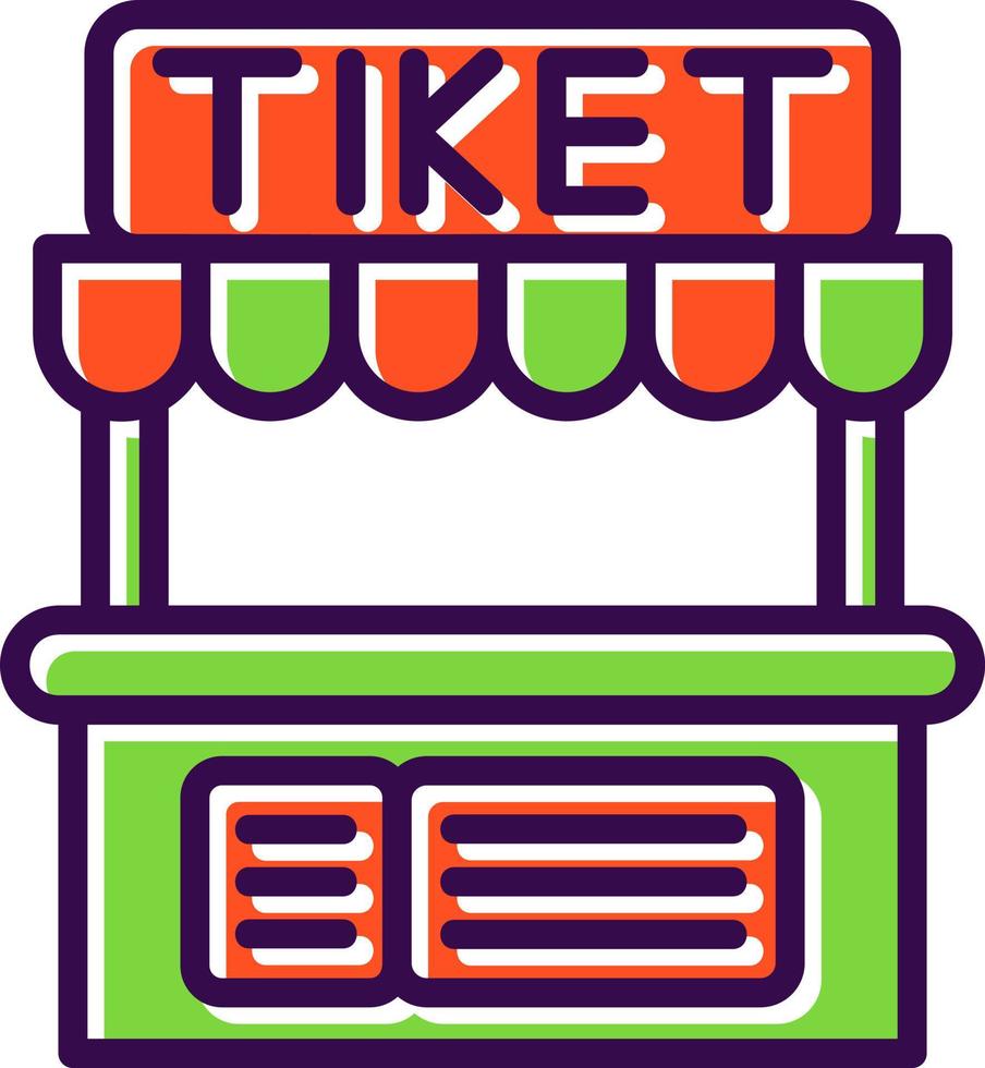 Ticket Office Vector Icon Design