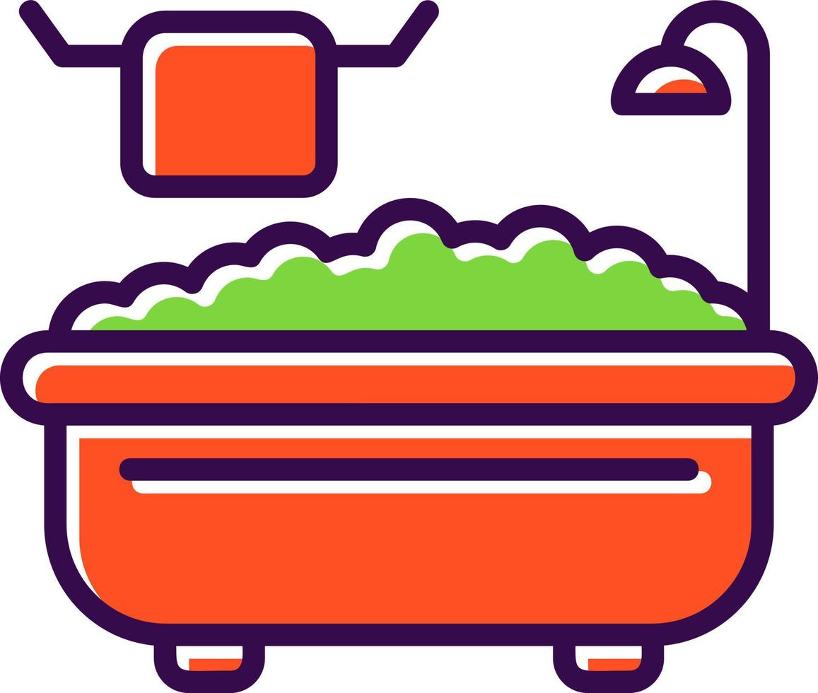 Bathtub Vector Icon Design