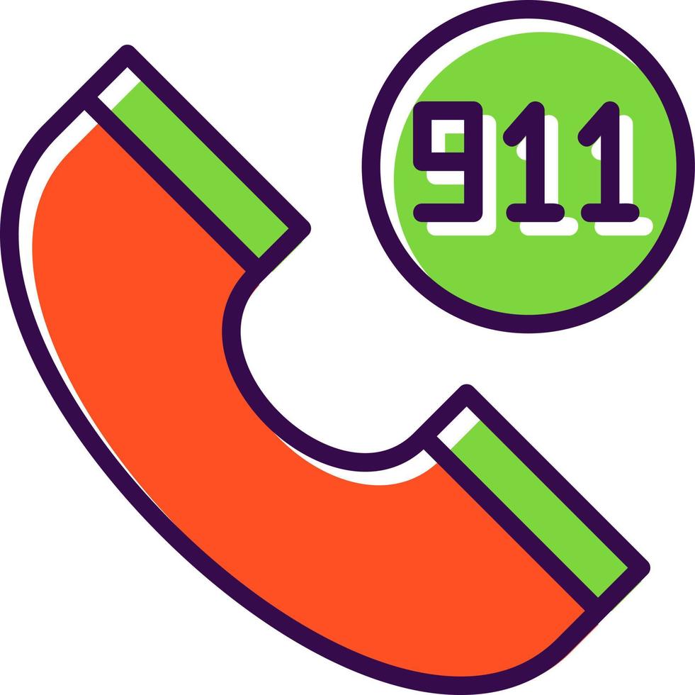 911 diseño de icono de vector