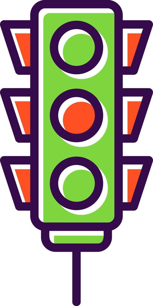 Traffic Lights Vector Icon Design