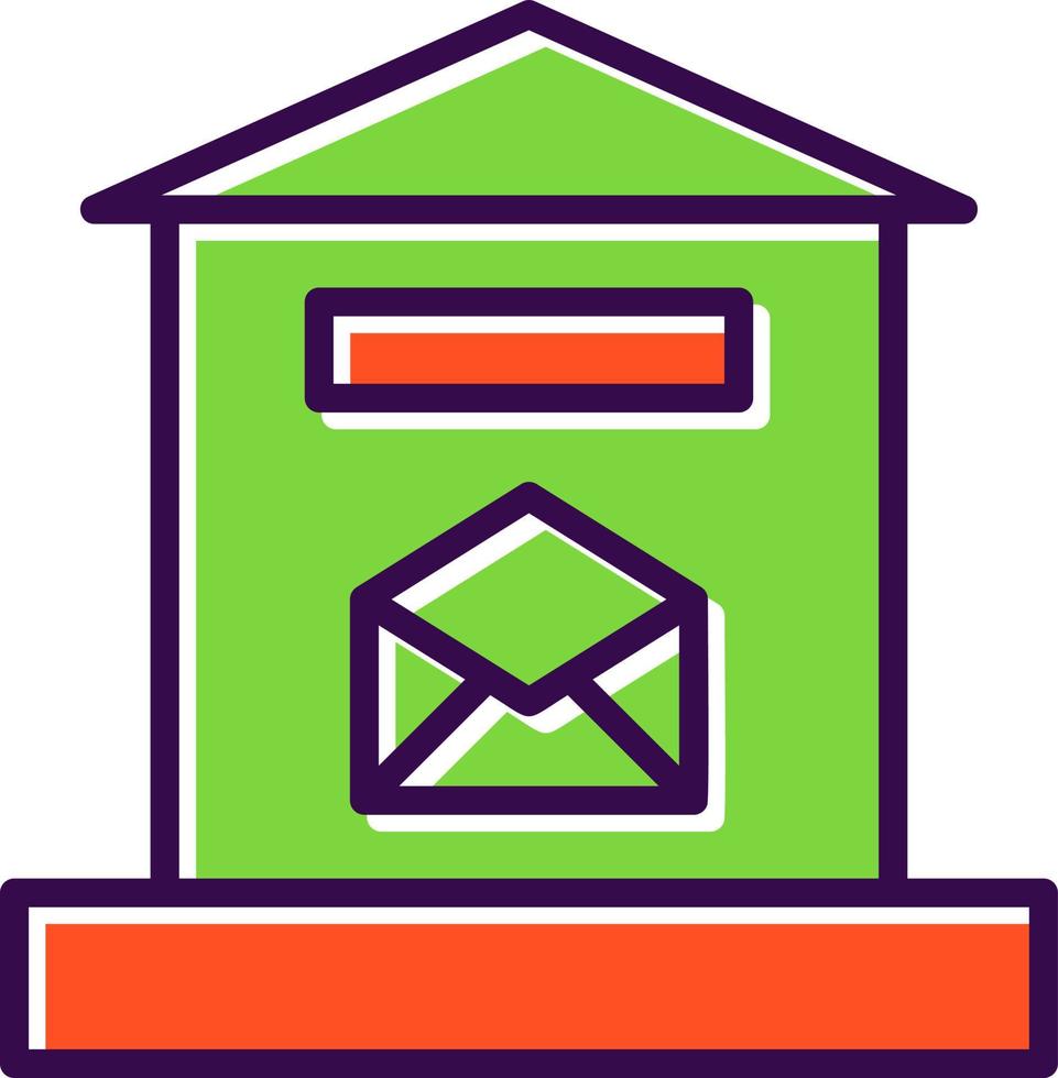 Letter Box Vector Icon Design